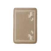 ベージュ素朴ムース渦巻きメモリ泡風呂マット バスマット (正面縦)