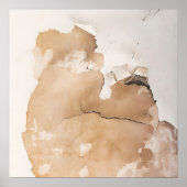 ベージュ素朴風化したテクスチャーを持つ美学 ポスター (正面)