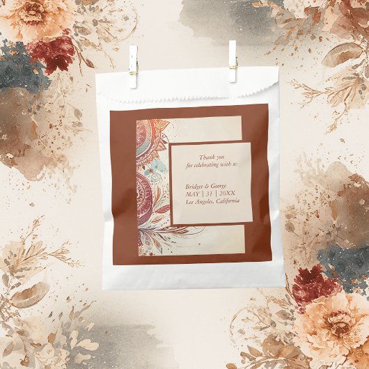 ベージュ結婚トバルモチーフ フェイバーバッグ