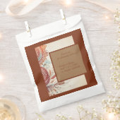 ベージュ結婚トバルモチーフ フェイバーバッグ (クリップ留めされた状態)