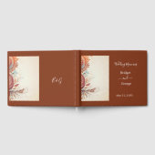 ベージュ結婚マクラメ ゲストブック (全面)