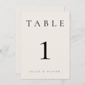 ベージュ結婚/イベントテーブル番号 (正面/裏面)