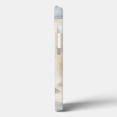 ベージュ背景の灰色の魚 Case-Mate iPhoneケース (裏面 / 左)