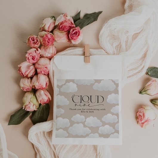 ベージュ自然雲9シャワーモダンスタイリッシュ フェイバーバッグ