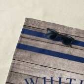 ベージュ航海のウッドカスタムいかり ビーチタオル (インサイチュ)