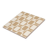 ベージュ色および砂によって着色される長方形およびカーブ タイル (側面)