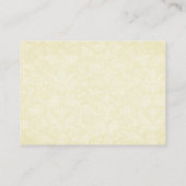 ベージュ色とグレーボウ座席表 – ウェディングパーティー プレイスカード (裏面)