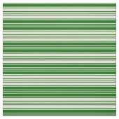 ベージュ色と濃い緑の色の線 ファブリック (見本)