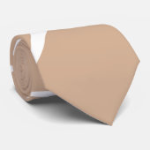 ベージュ色のキリンのプリントパターン ネクタイ (ロール)