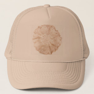 ベージュ色のベージュタンの旧式のヴィンテージのDoily キャップ