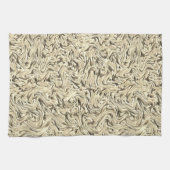 ベージュ色の壁の質感に見える キッチンタオル (横)