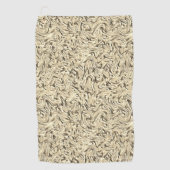 ベージュ色の壁の質感に見える ゴルフタオル (正面)