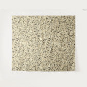 ベージュ色の壁の質感に見える タペストリー (正面(横))