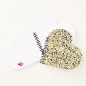 ベージュ色の壁の質感に見える ノートブック (内部)