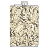 ベージュ色の壁の質感に見える フラスク (正面)