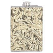 ベージュ色の壁の質感に見える フラスク (裏面)