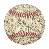 ベージュ色の壁の質感に見える 野球ボール (裏面)