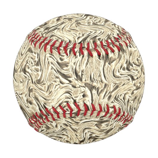 ベージュ色の壁の質感に見える 野球ボール (正面)