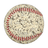 ベージュ色の壁の質感に見える 野球ボール (正面左)