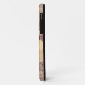 ベージュ色の花および葉のカムフラージュパターン Case-Mate iPhoneケース (裏面/左)