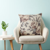 ベージュ色の花 クッション (椅子)