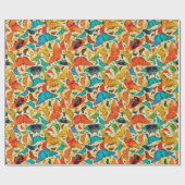 ベージュ色のFlutterbyの毎日の蝶 ラッピングペーパー (フラット)