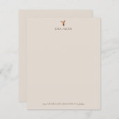 ベージュ色カスタムアレンズハミングバードステーショナリー紙 (正面/裏面)