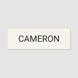 ベージュ色クラシック名タグ磁気またはピンプロフェッショナル 名札