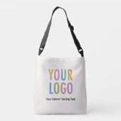 ベージュ色クロスボディバッグカスタムロゴブランドプロモーション クロスボディバッグ (裏面)