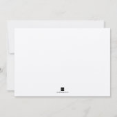 ベージュ色グリーンの映画縁どを飾った特別結婚式 招待状 (裏面)