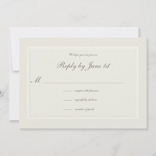 ベージュ色フォーマル夢伝統的結婚の反応 (正面)