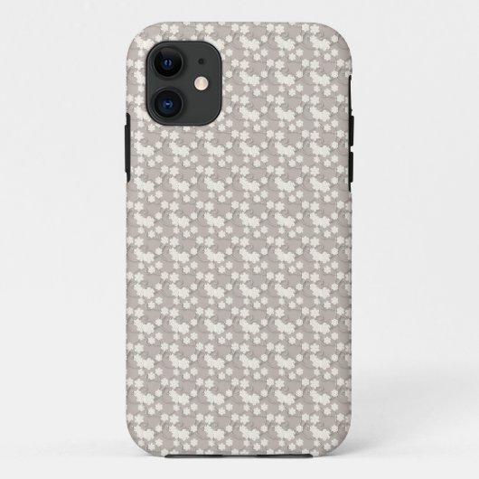 ベージュ色フローラ Case-Mate iPhoneケース (裏面)