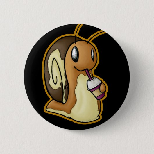 ベージュ色ボタン 缶バッジ (正面)