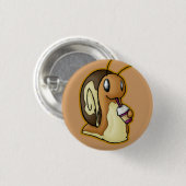 ベージュ色ボタン 缶バッジ (正面&裏面)