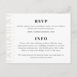 ベージュ色ボホ縁どムック結婚ス エンクロージャーカード