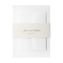 ベージュ色招待状用帯