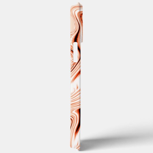 ベージュ色、曲線茶色の円柱の色合いの波紋 Case-Mate iPhoneケース (裏面 / 右)