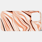 ベージュ色、曲線茶色の円柱の色合いの波紋 Case-Mate iPhoneケース (裏面 (横))