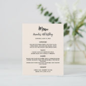 ベージュ誕生日パーティーメニュー (スタンド正面)