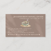 ベージュ赤面バスバスタブ泡しょうゆワックス石鹸 名刺 (裏面)