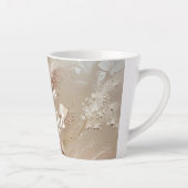 ベージュ赤面ボホフローラ カフェラテマグ (右)