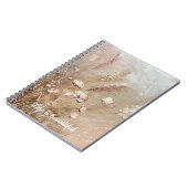 ベージュ赤面ボホフローラ ノートブック (左側)