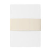 ベージュ赤面メドウワイルドフラワーモノグラム結婚ズ 招待状ベリーバンド (裏面例)