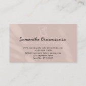 ベージュ赤面自家製フードベーカリー調理器 名刺 (裏面)