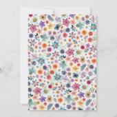 ベージュ金ゴールドタイポグラフィ結婚フローラリハーサル 招待状 (裏面)