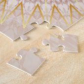 ベージュ金ゴールド曼荼羅 ジグソーパズル (側面)