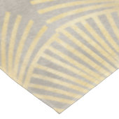 ベージュ金ゴールド、ファンパターン、アールデコ、ヴィンテージパターン、 テーブルクロス (アングル)