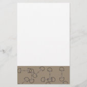 ベージュ馬の小馬 便箋 (正面)