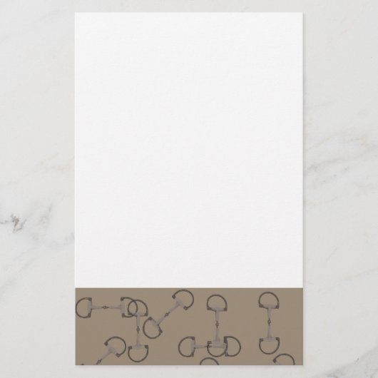 ベージュ馬の小馬 便箋 (正面)