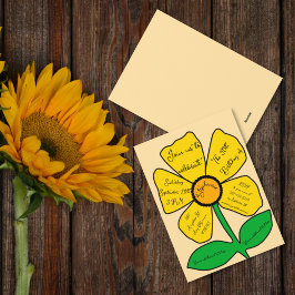 ベージュ50誕生日金ゴールドドードルフラワー 招待状